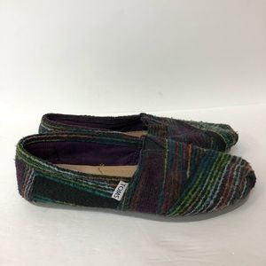 Toms shoes women size 9 multi color fabric upper